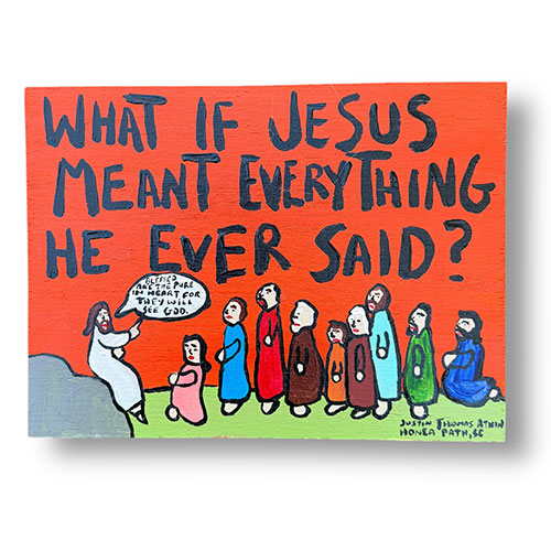 Justin Atkin 11x8 Painting What If WP5871